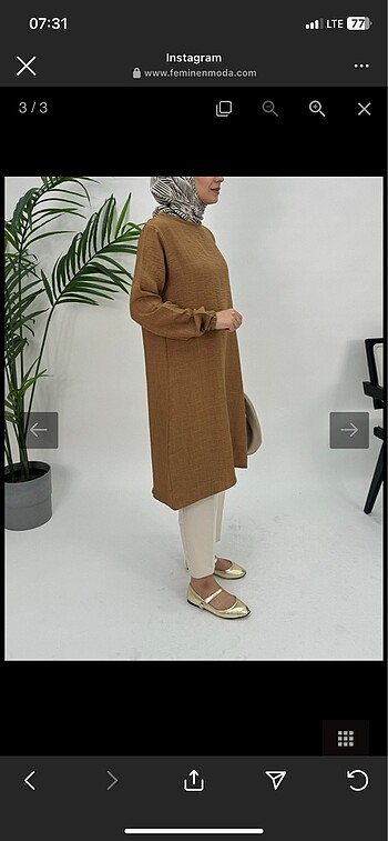 Alvina Keten kumaş tunik
