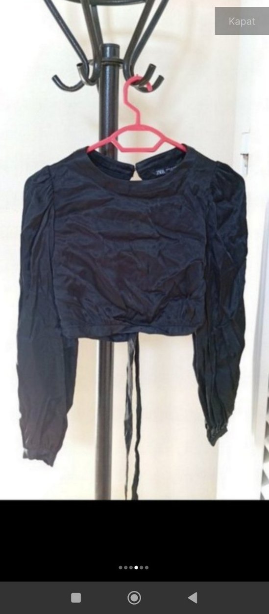 siyah sırtı açık ip detaylı 
ipleri fotoğraftakinden incedir - Görsel 3