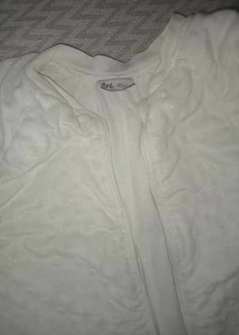 beyaz Fermuarlı Bebek Erkek-kiz Kayak uyku  Tulumu - Görsel 3