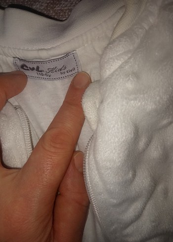 beyaz Fermuarlı Bebek Erkek-kiz Kayak uyku  Tulumu - Görsel 2