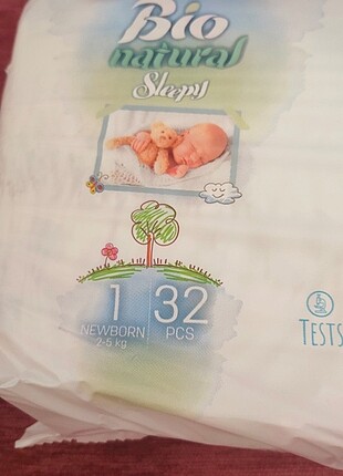 Sleepy bionatural bebek bezi. 2 paket, 32 li. 64 adet ediyor. 