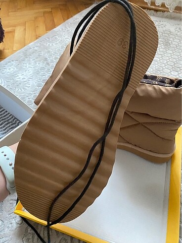 39 Beden camel Renk Ugg tarzı bambi bot