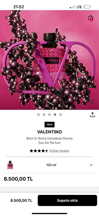  Beden Valentıno born ın roma extradose parfüm
