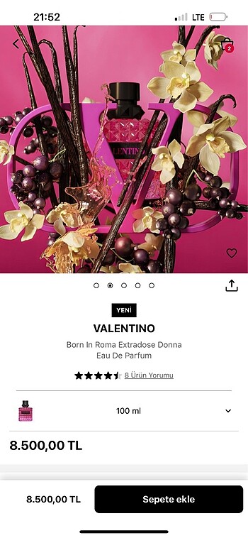 Valentino Valentıno born ın roma extradose parfüm
