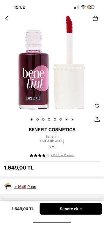 Benefits cosmetics