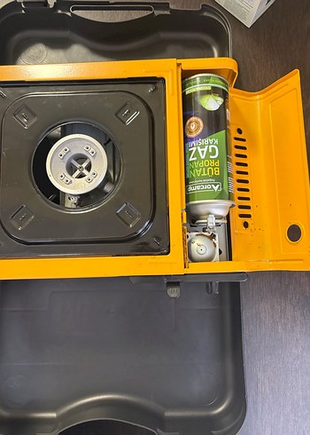 Nurgaz Sarı Portatif Gazlı Ocak - Görsel 2