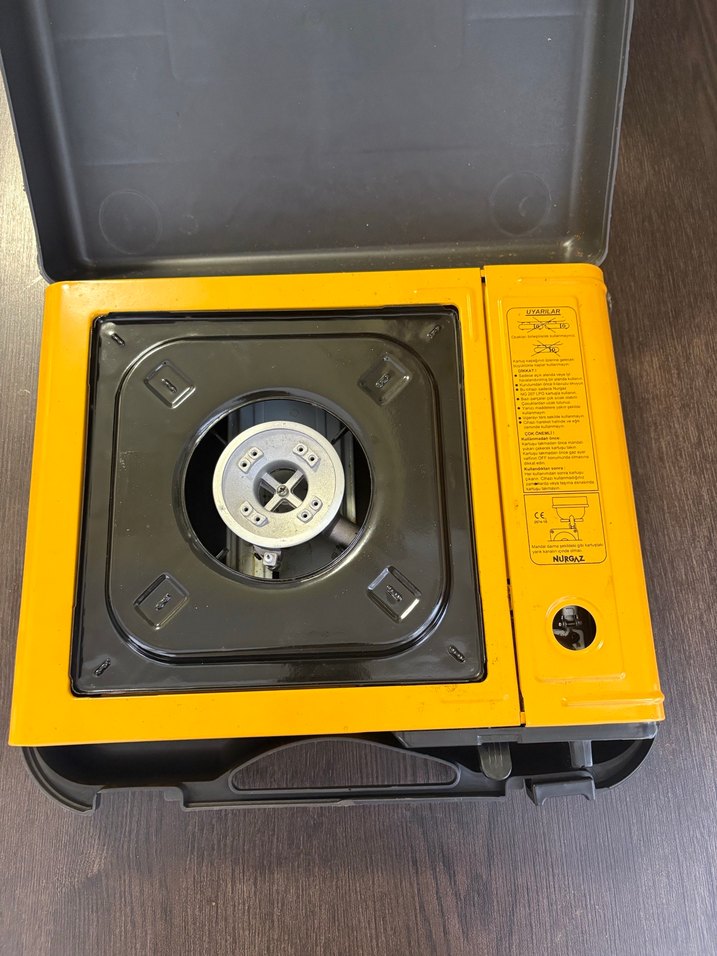 Nurgaz Sarı Portatif Gazlı Ocak - Görsel 4