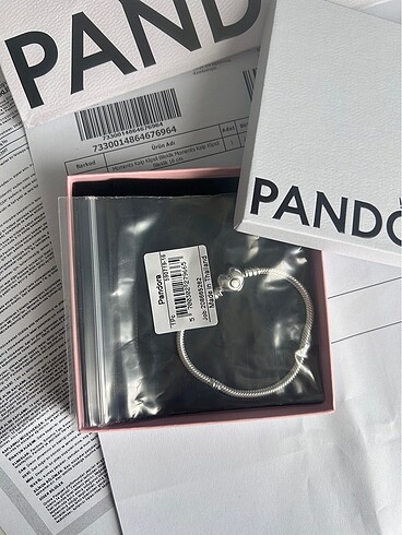 Beden gri Renk Orijinal pandora kalp klips bileklik