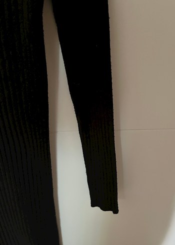 Siyah Kadın Midi Triko Elbise - Görsel 3