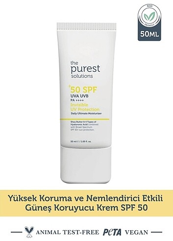The purest güneş kremi 