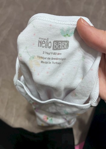 Çiçek Desenli Askılı Kız Bebek Zıbın - Görsel 2