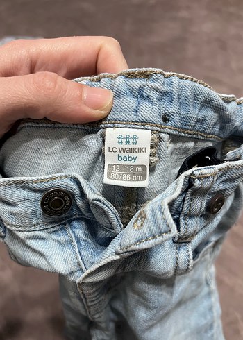 Erkek Çocuk Düğmeli Denim Pantolon - Görsel 2