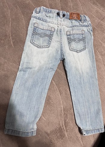 Erkek Çocuk Düğmeli Denim Pantolon - Görsel 3