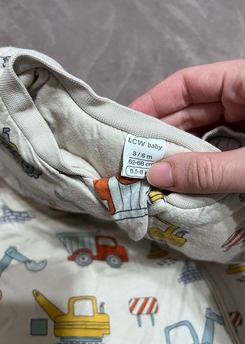 Renkli Baskılı Fermuarlı Erkek Bebek Uyku Tulumu - Görsel 2