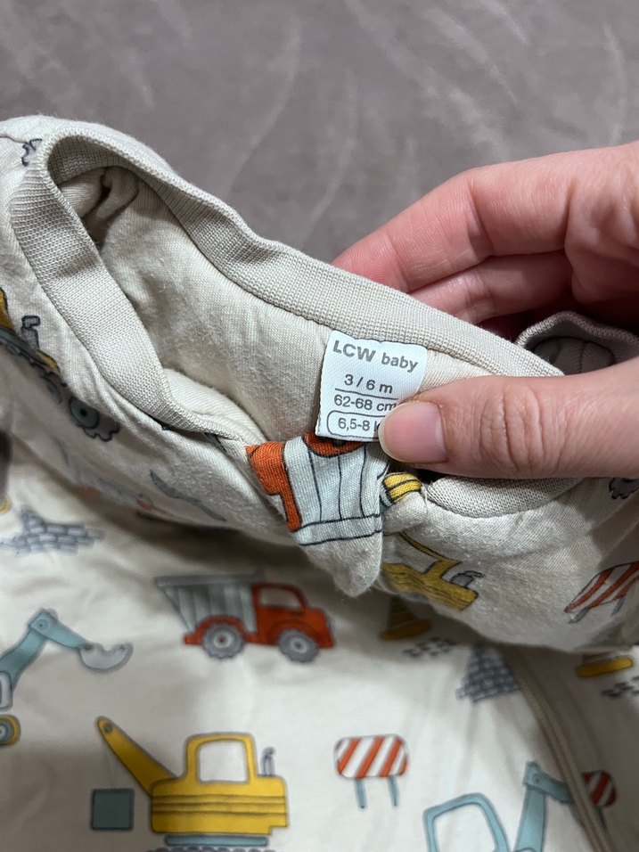 Renkli Baskılı Fermuarlı Erkek Bebek Uyku Tulumu - Görsel 2