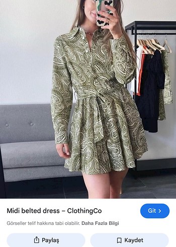 Zara Desenli Bohem Mini Elbise - Görsel 2