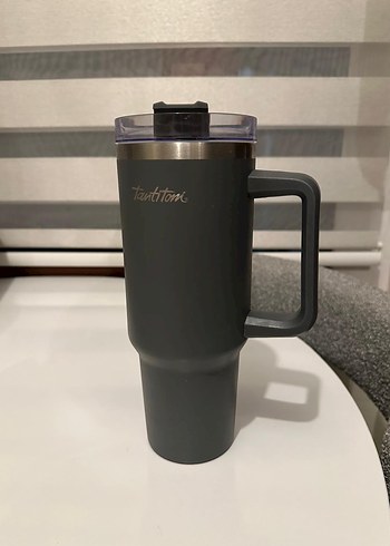 Tantitoni Füme Paslanmaz Çelik Pipetli Termos 1.2L - Görsel 2