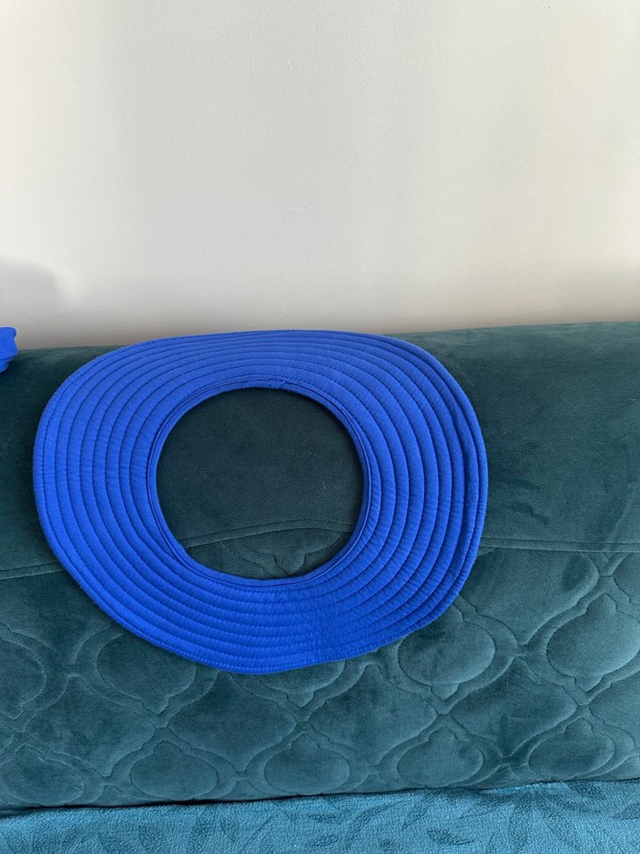 Kadın Mavi Pliseli Bohem Şapka abone - Görsel 2