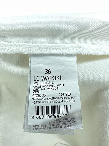 36 Beden beyaz Renk LC Waikiki Jean / Kot %70 İndirimli.