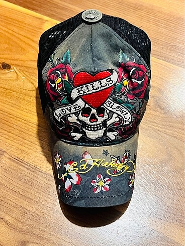 Ed Hardy Skull Love şapka / orijinal