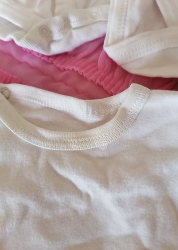 Bebek Beyaz Uzun Kollu Çıtçıtlı Body - Görsel 2