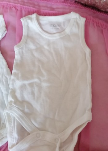 Bebek Beyaz Uzun Kollu Çıtçıtlı Body - Görsel 3