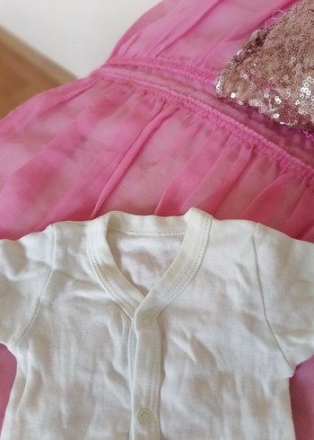 Bebek Beyaz Uzun Kollu Çıtçıtlı Body - Görsel 4