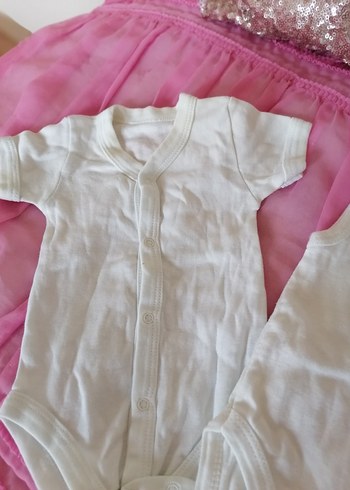 Bebek Beyaz Uzun Kollu Çıtçıtlı Body - Görsel 5