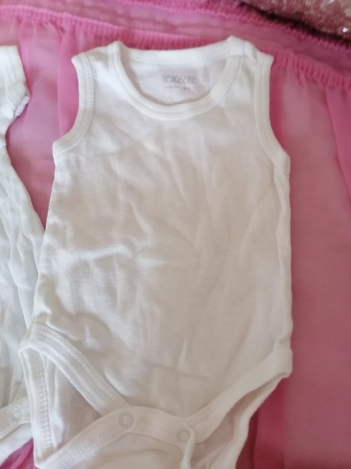 Bebek Beyaz Uzun Kollu Çıtçıtlı Body - Görsel 3