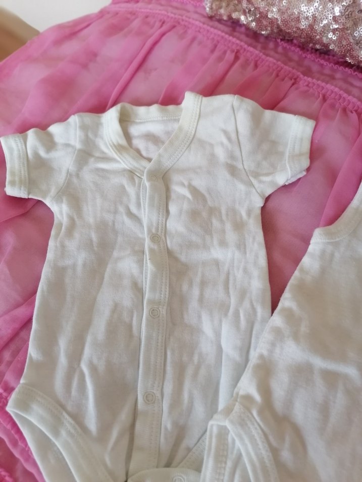 Bebek Beyaz Uzun Kollu Çıtçıtlı Body - Görsel 5