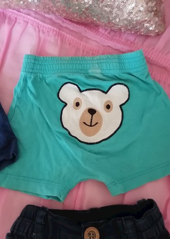 Çocuk Renkli Pamuklu Şortlar - Görsel 3