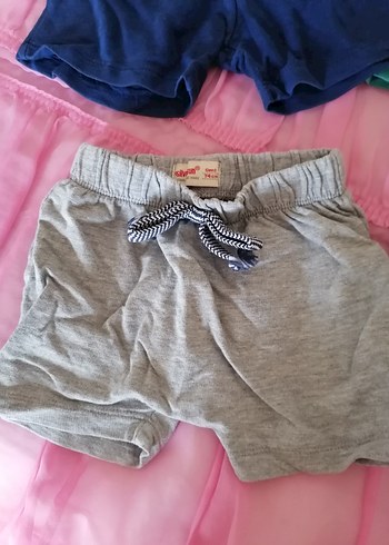 Çocuk Renkli Pamuklu Şortlar - Görsel 5