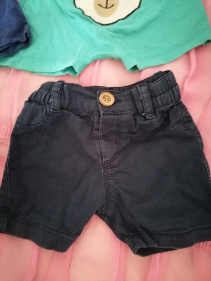 Çocuk Renkli Pamuklu Şortlar - Görsel 2