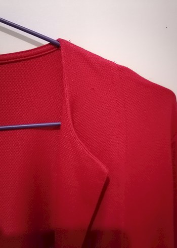 Kırmızı Fırfırlı Kadın Ceket - Görsel 2