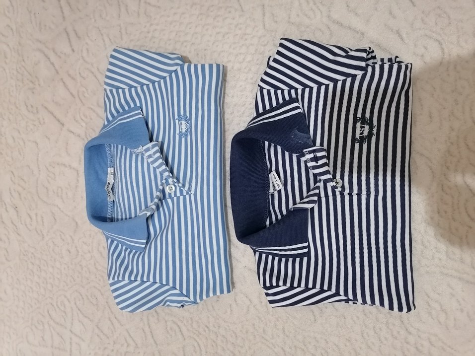 Erkek Çocuk Çizgili Polo Tişört Kısa Kollu - Görsel 2