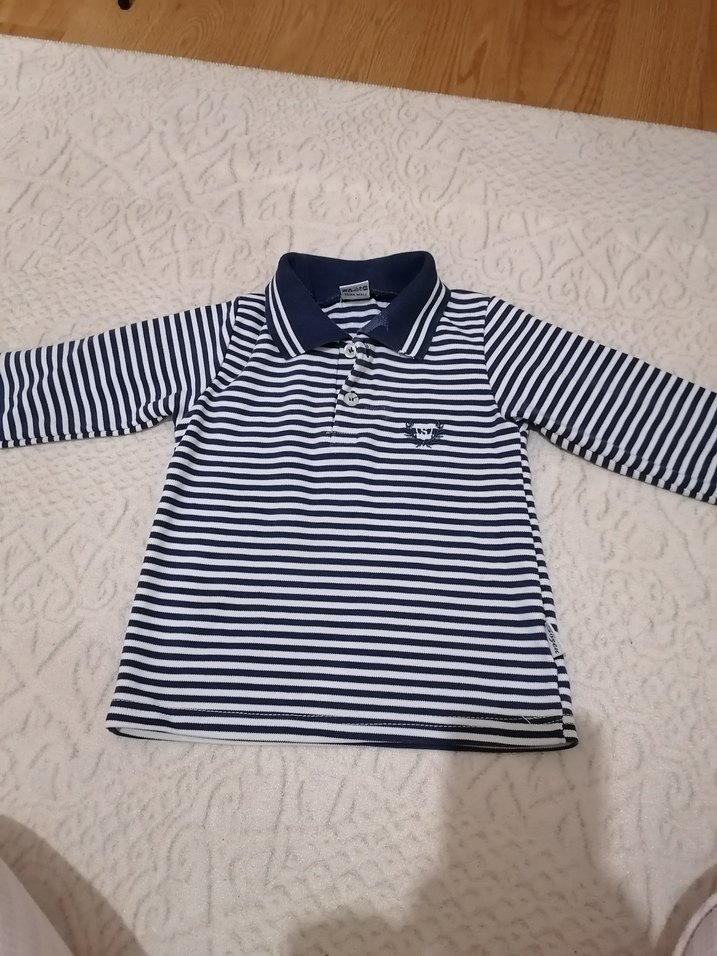 Erkek Çocuk Çizgili Polo Tişört Kısa Kollu - Görsel 3