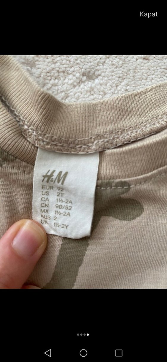 Kahverengi Baskılı Bebek Erkek Takımı - Görsel 4