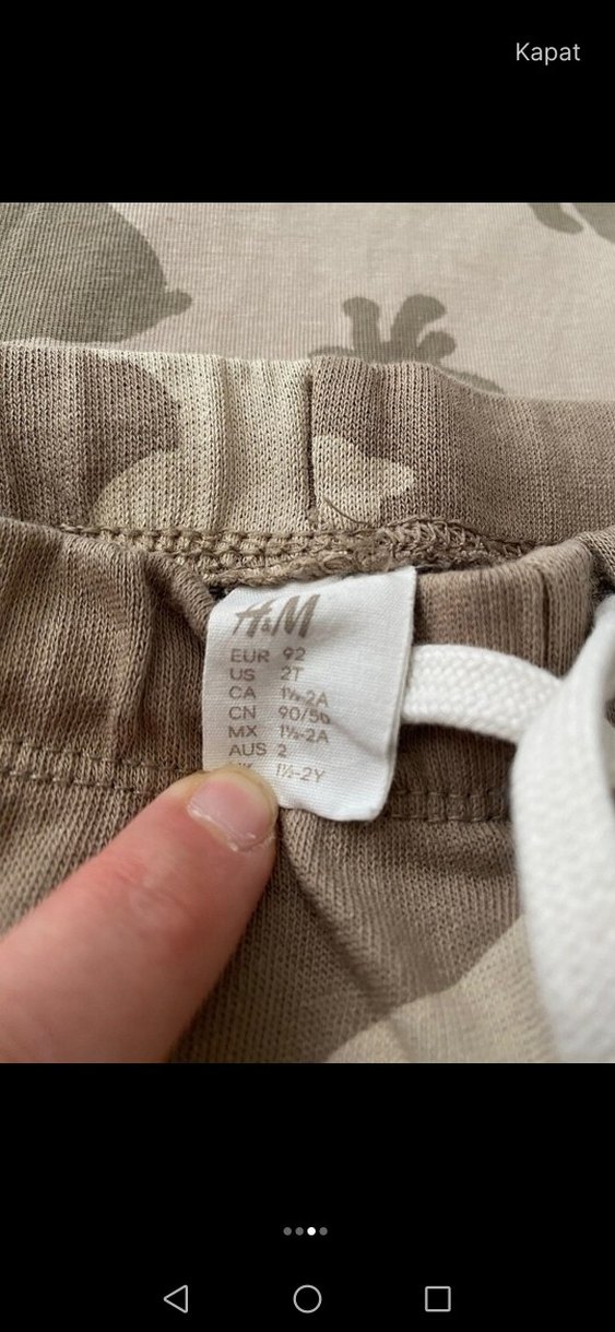 Kahverengi Baskılı Bebek Erkek Takımı - Görsel 3