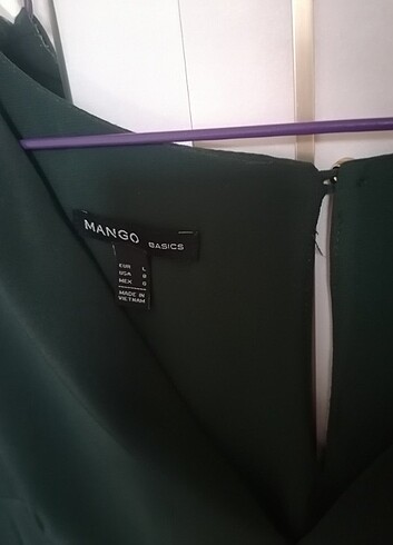 Mango Mng haki renk elbise