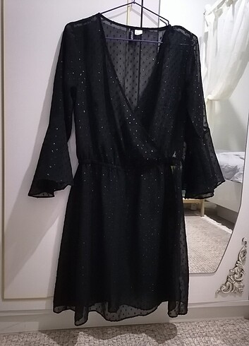H&M Tül şifon elbise