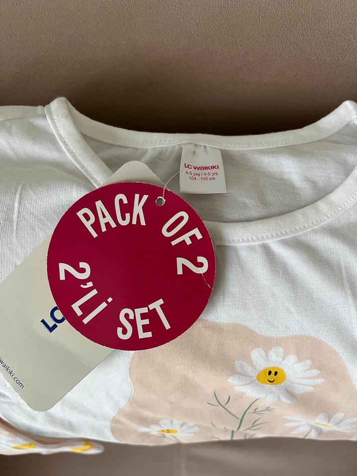 4-5 yaş lcw etiketli pijama takım - Görsel 2