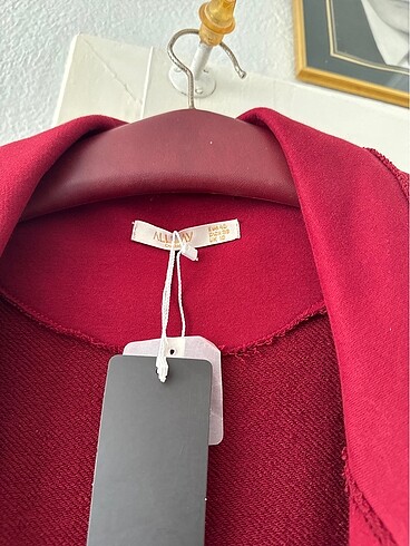 l Beden bordo Renk Sıfır ceket