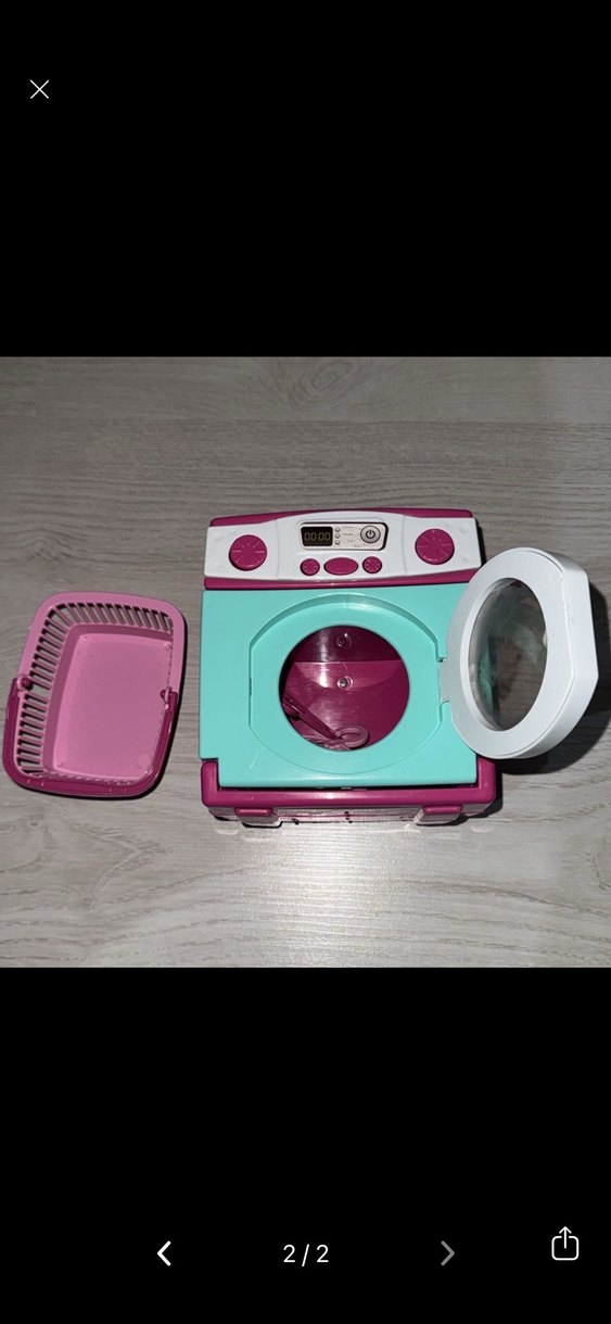 Pastel Renkli çamaşır makinesi oyuncak - Görsel 2