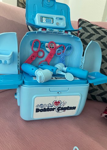 Mavi Renkli Doktor Çantası Eğitim Oyuncağı - Görsel 2
