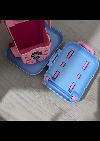Pastel Pembe Çocuk Okul Çantası mini oyuncak valiz - Görsel 2