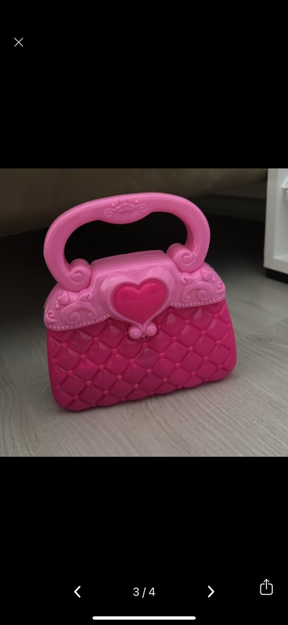 Pembe Bohem Kalp Desenli Kız Çantası - Görsel 3