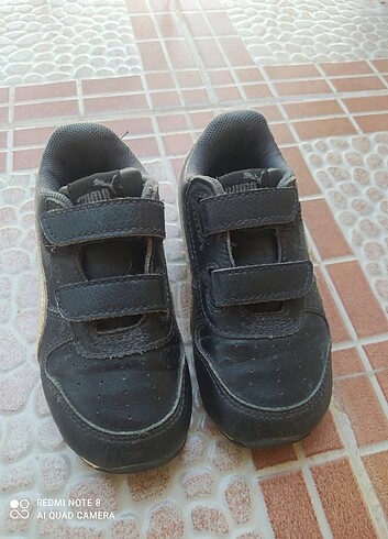 23 Beden siyah Renk Orijinal puma çocuk spor ayakkabısı 