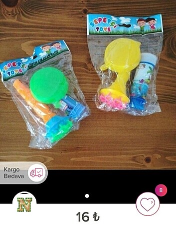 Kamyon seti ve 1 baloncuk seti