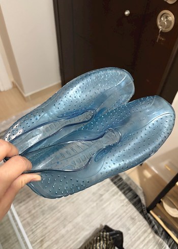 Decathlon Mavi Parlak Erkek Su Ayakkabısı Velcro