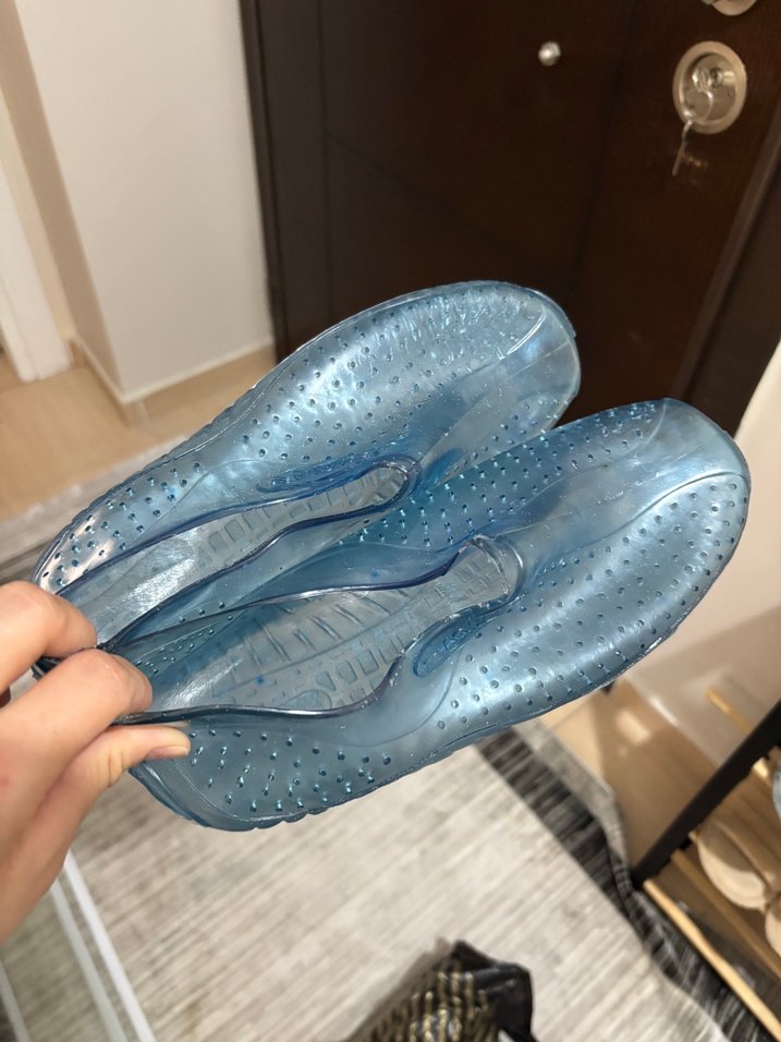 Mavi Parlak Erkek Su Ayakkabısı Velcro - Görsel 2